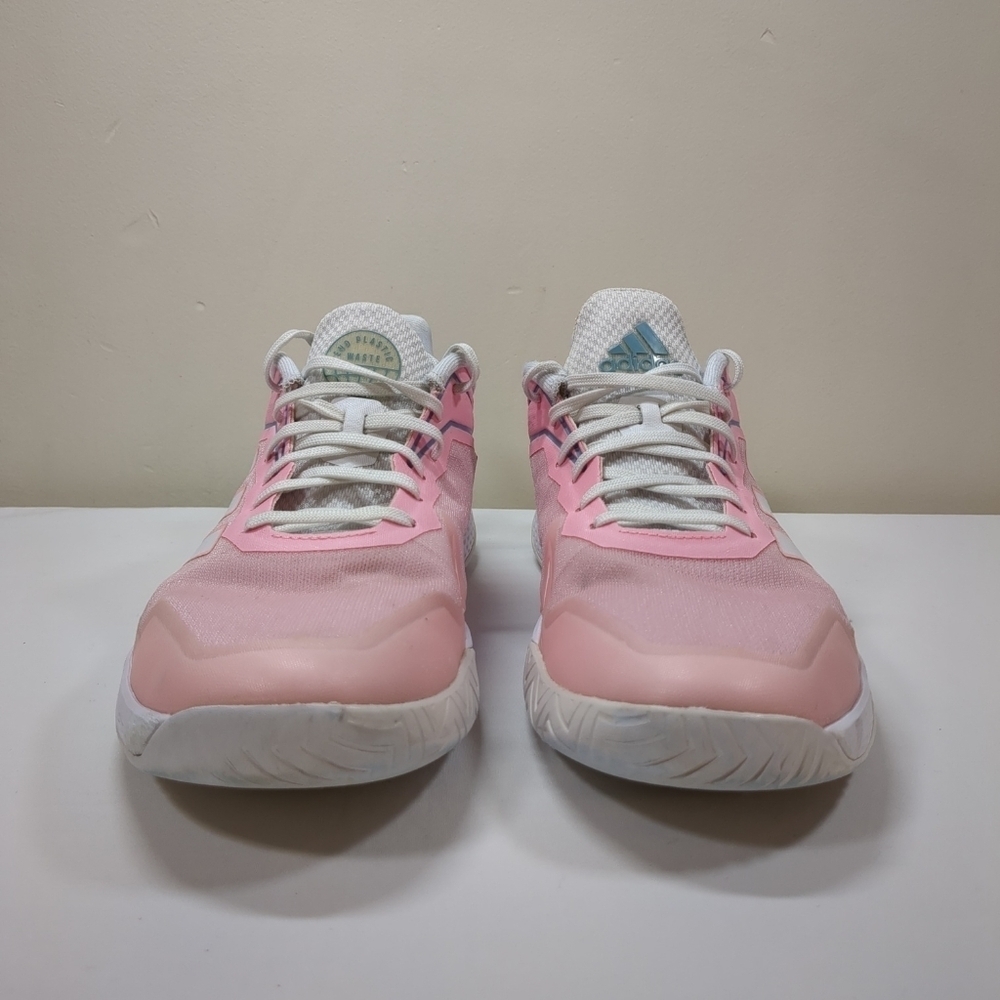 Adidas women's defiant speed, pink/ white shoes, size 10 - Picture 2 of 12